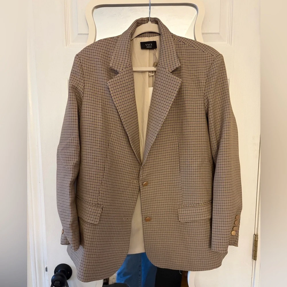 VICI  Esella Plaid Blazer​ - Picture 7 of 8